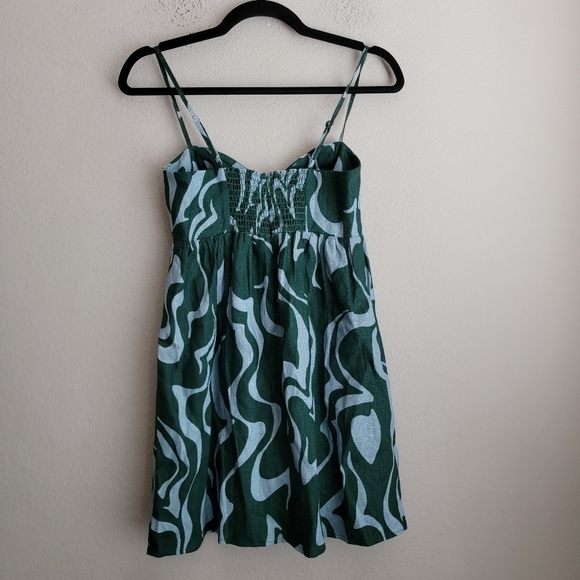 Reformation Martin Linen Dress in Mirage size 0 NWT - Picture 6 of 11